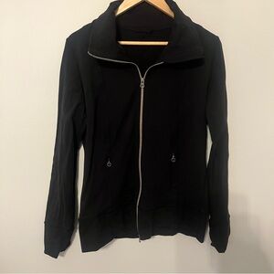 Lululemon Black Full Zip Jacket Size 6 (Approx)